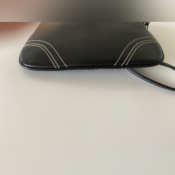 BNWT Vintage Coach Black Leather Purse Wristlet Wallet Superb Condition - Picture 3 of 5